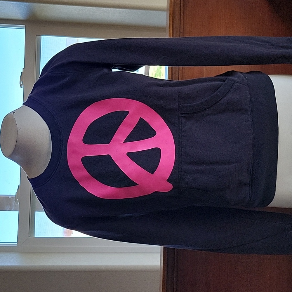 PINK Peace Crewneck Sweater